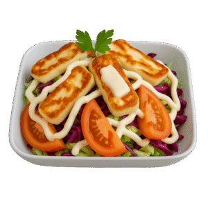Salat mit Halloumi